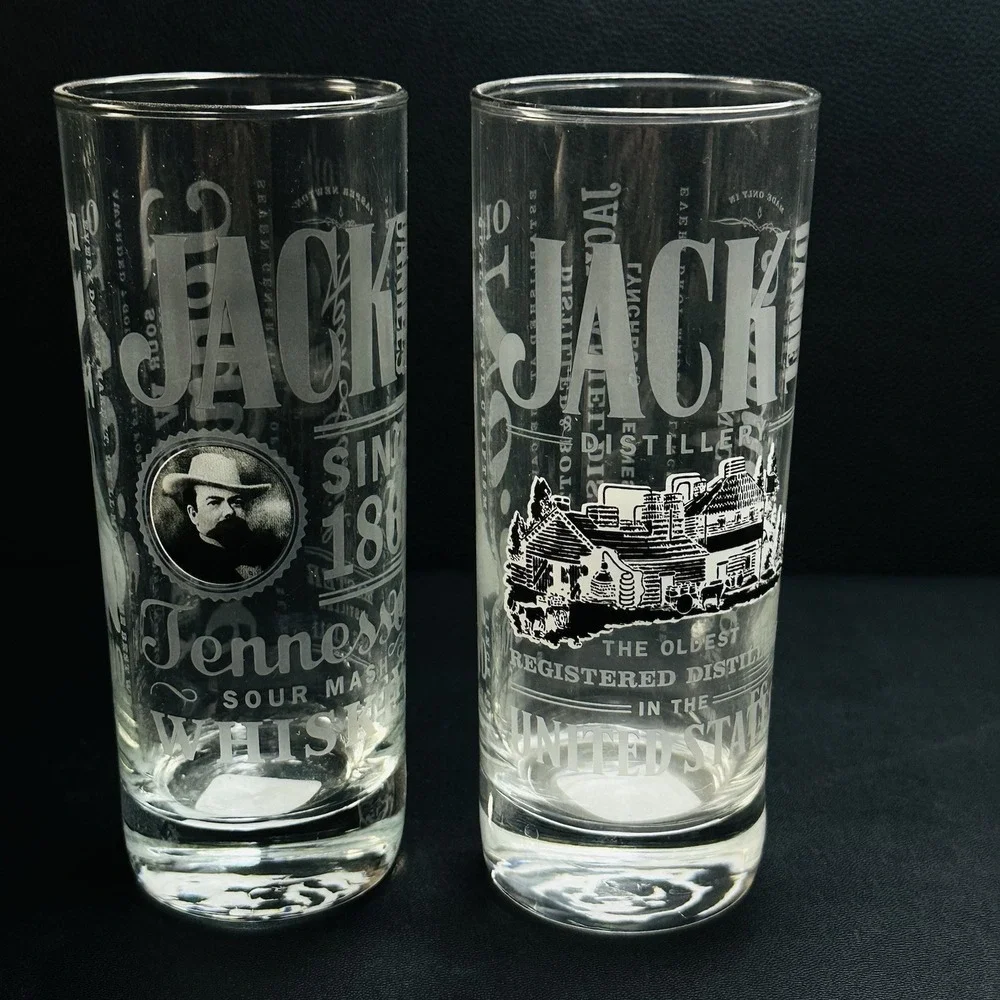 12 Jack Daniels Glasses No 7 Old Fashioned Highball Shot Glass Collectable Low - Picture 7 of 16